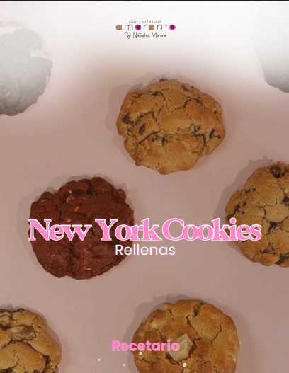 RECETARIO GALLETAS NEW YORK + RELLENOS CREMOSOS