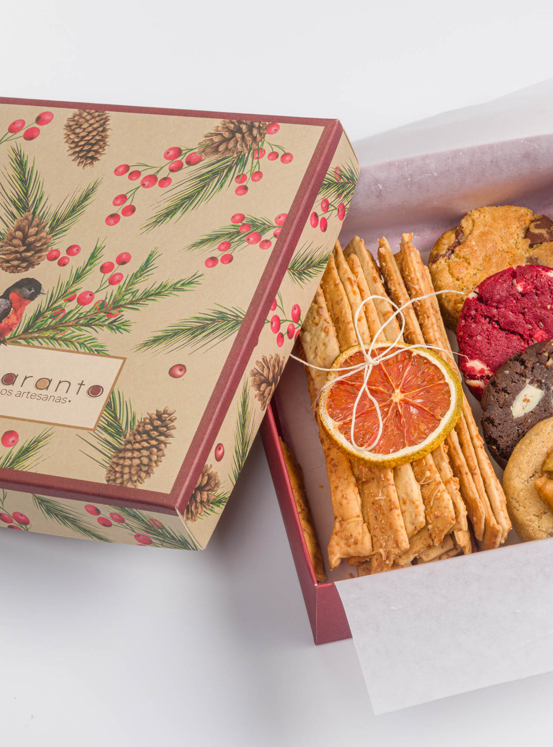 Caja Navideña De Sal y Azúcar