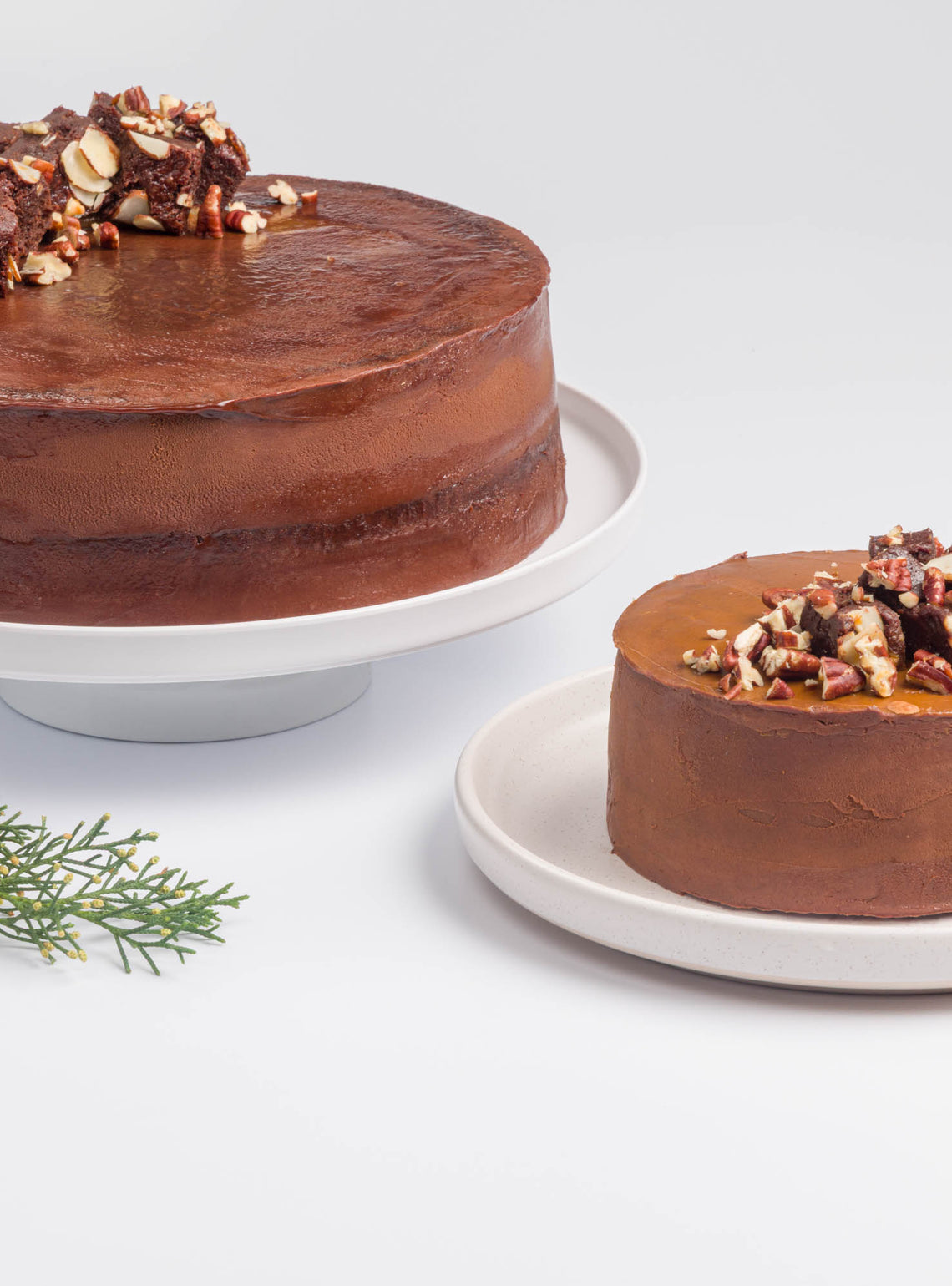 Torta de Chocolate y Arequipe con Brownies y Nueces