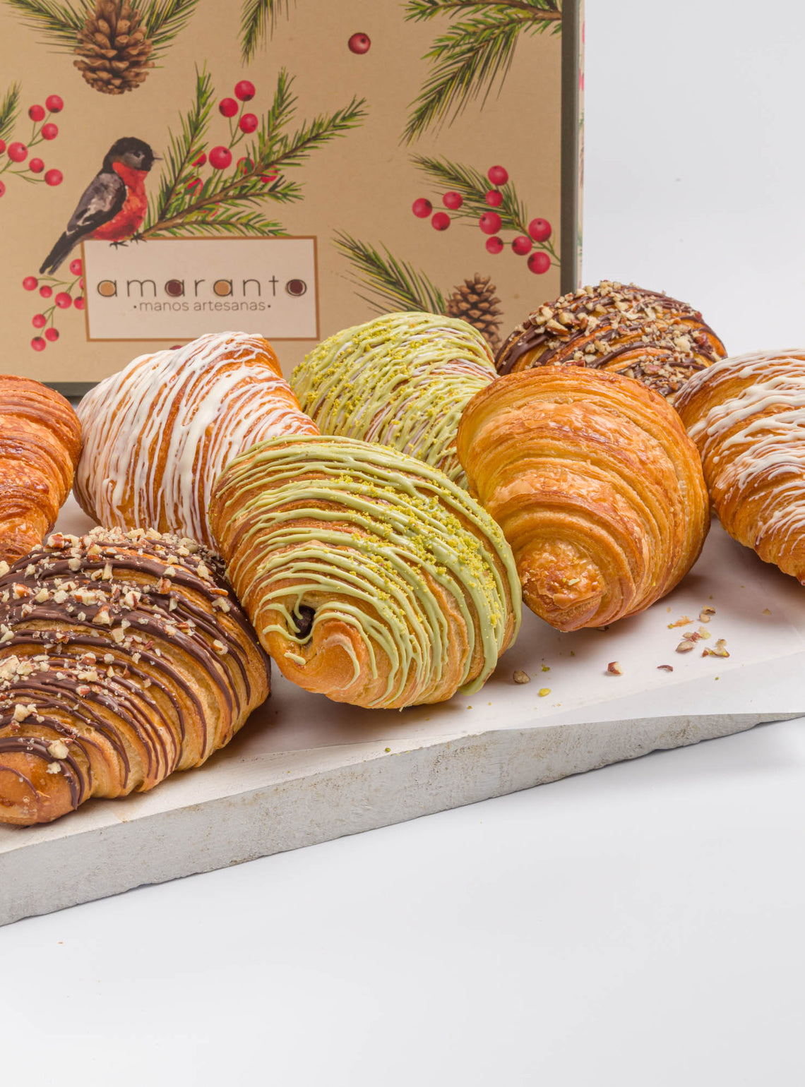 Caja Navideña Croissant Surtida x8