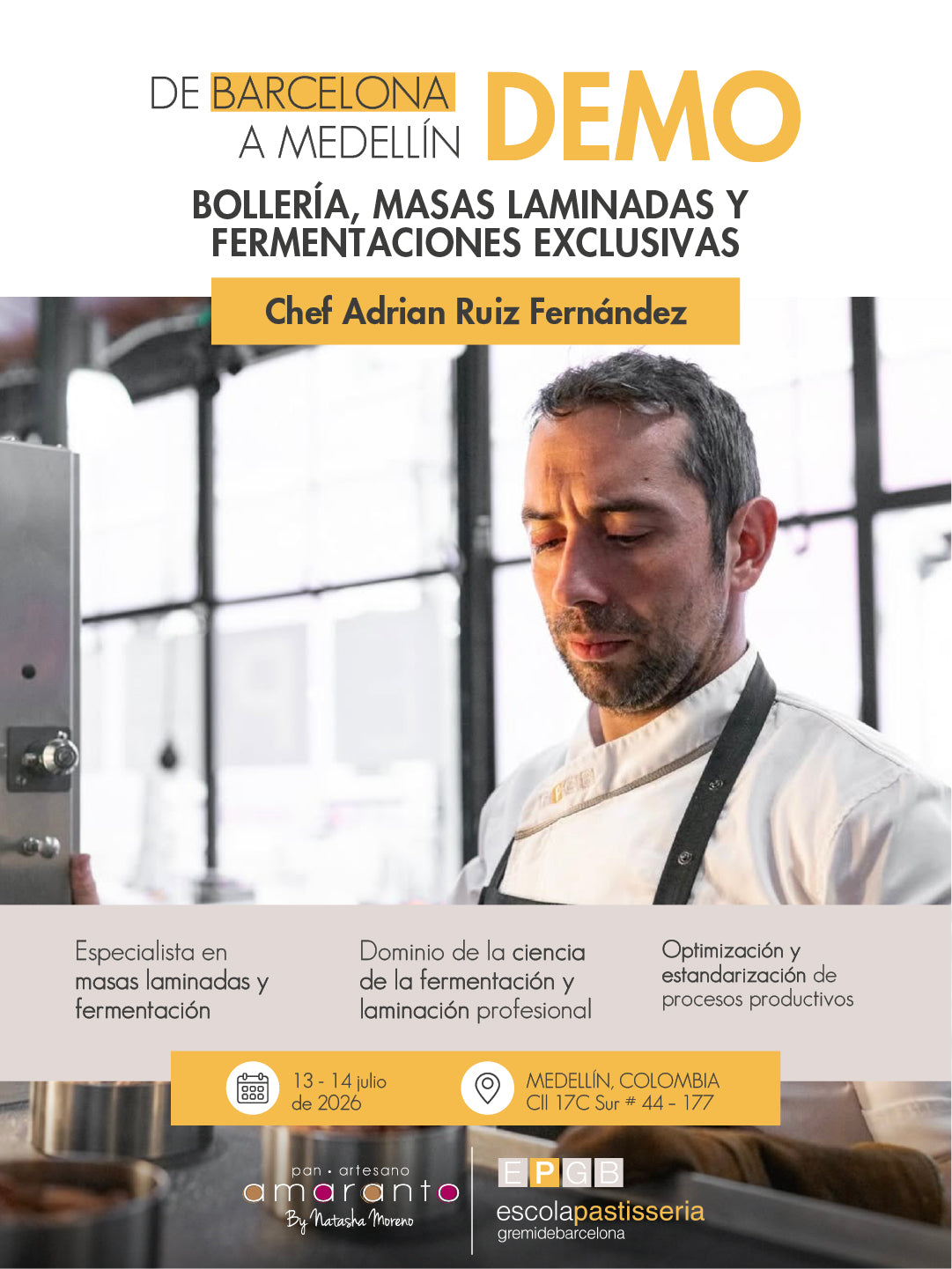 Demo de bollería, masas laminadas y fermentaciones exclusivas