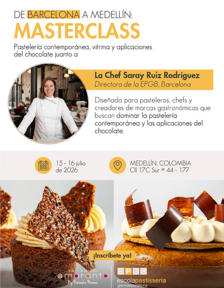 Masterclass pastelería contemporánea, vitrina y aplicaciones del chocolate