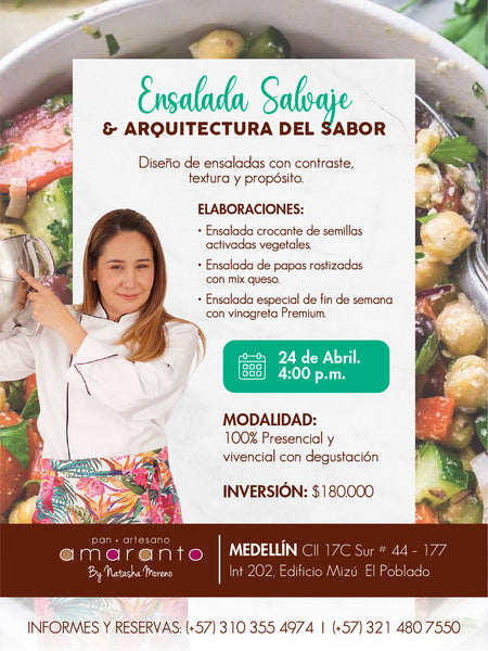 Ensaladas Salvajes & Arquitectura del Sabor – 24 de Abril | Diseño Gastronómico