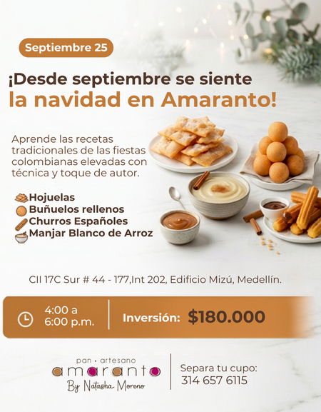 Clases septiembre I Bocados Navideños