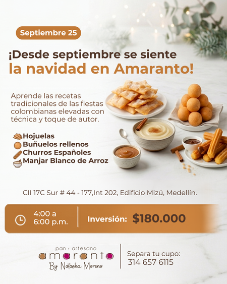 Clases septiembre I Bocados Navideños