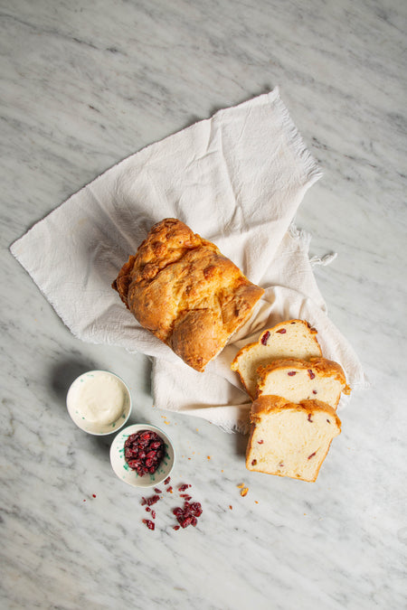 Brioche arandanos y queso crema